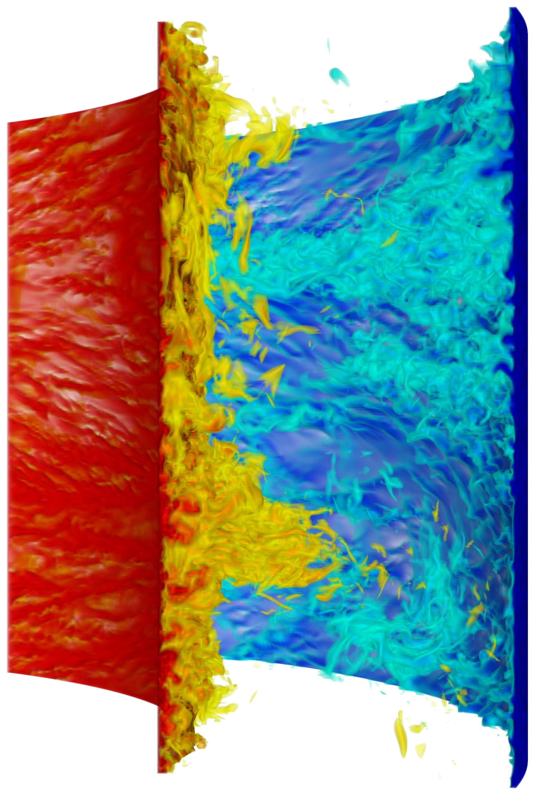 Taylor-Couette flow visualization showing wall roughness induced turbulence